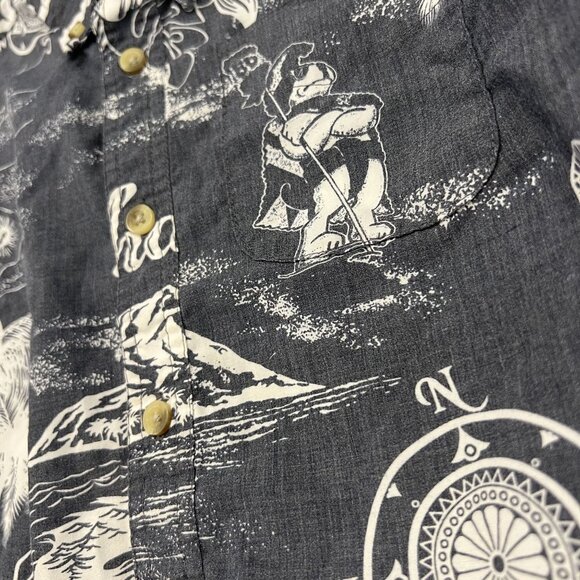 Big Dogs Kids Boys 4/5 Hawaiian Islands Aloha Shirt Tropical - Picture 3 of 4